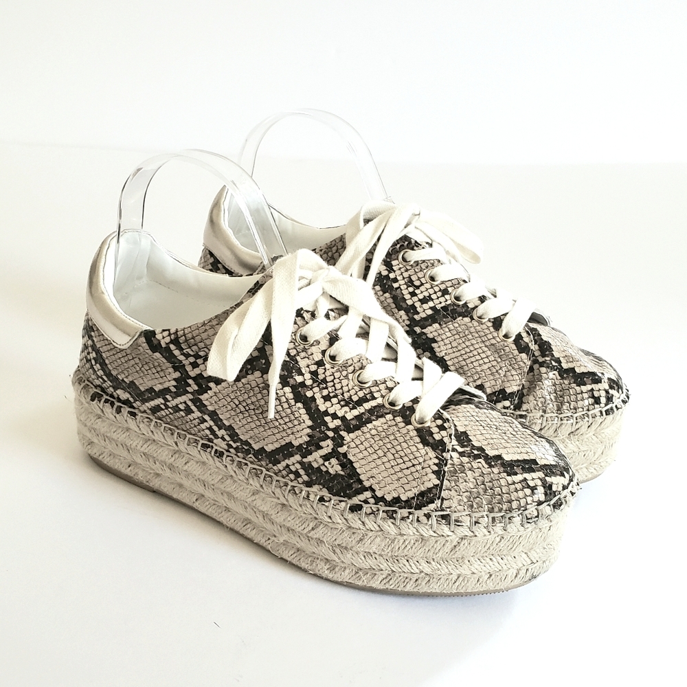 Steve Madden snake espadrille platforms sz 8.5